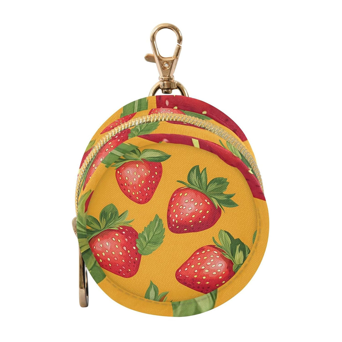 Delicious Strawberries Baby Pacifier Holder Case, Dustproof Portable Storage Box for Diaper Bag Purse, Pacifier Storage Container for Boys & Girls