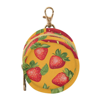 Delicious Strawberries Baby Pacifier Holder Case, Dustproof Portable Storage Box for Diaper Bag Purse, Pacifier Storage Container for Boys & Girls