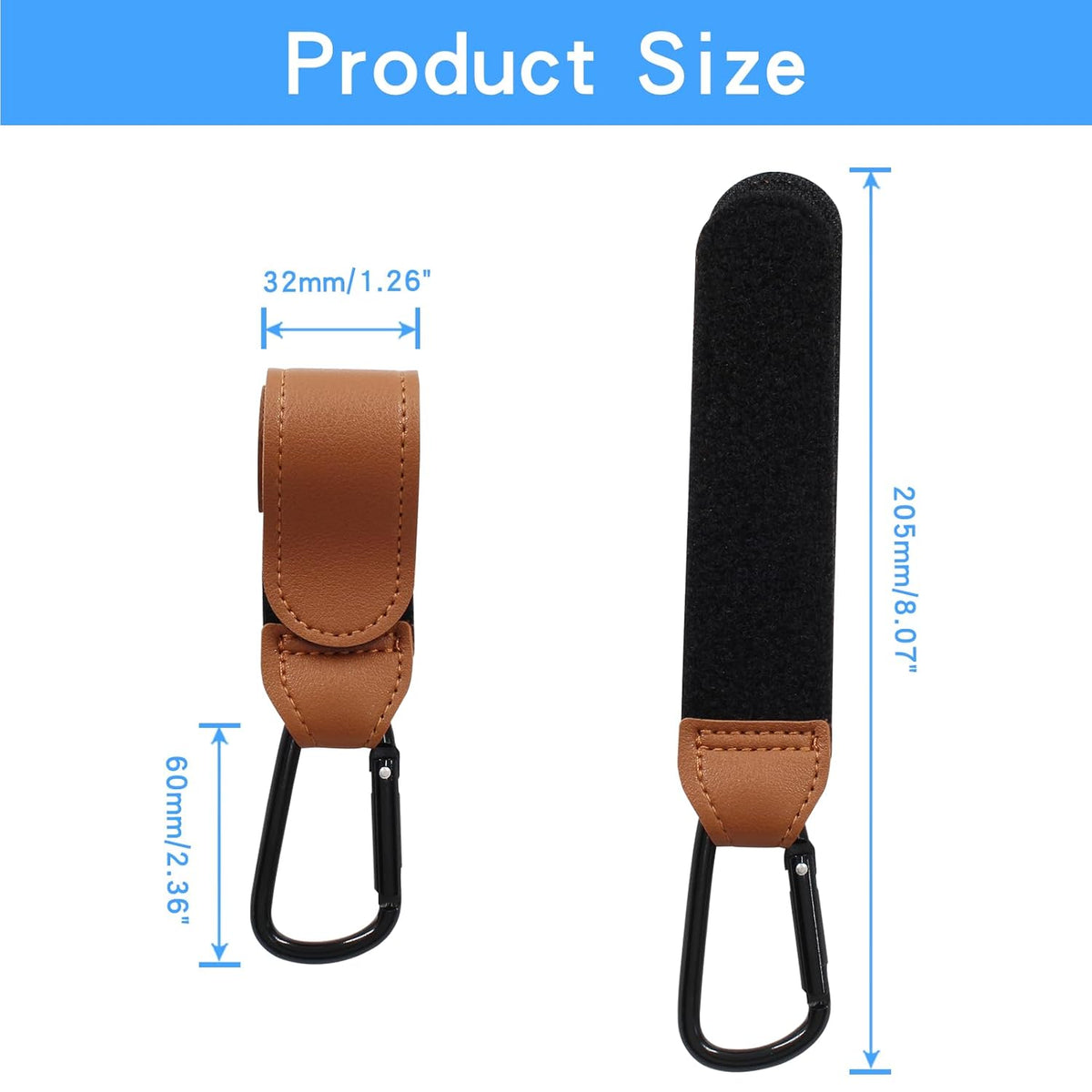 2 Pcs Stroller Hooks, Pink