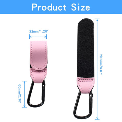 2 Pcs Stroller Hooks, Pink