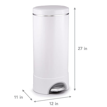 ® STEP™ Diaper Pail Powered by Arm & Hammer, #1 in Odor Control, Award-Winning, Includes 21 Snap, Seal & Toss™ Bags, 1 Starter Refill Ring, and 1 PUCK™ Baking Soda Cartridge