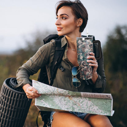 Ceovfoi 40 Oz Leopard & Zebra Print Tumbler With Handle, Lid & Straw - Insulated Travel Coffee Mug Water Bottle, Animal Print Gifts for Women Men