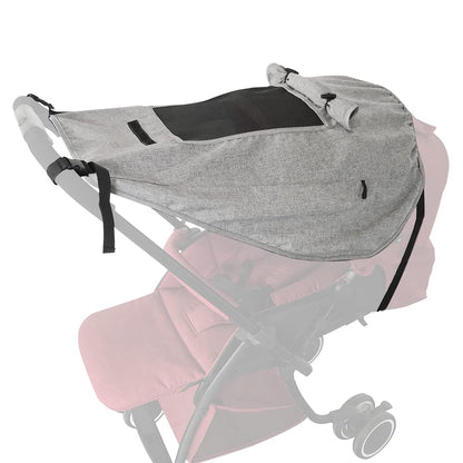 Pram Sunshade Sun Cover, Sun Shade Stroller for Baby, Universal Waterproof Stroller Sunshade Cover Anti-UV with Viewing Window for Stroller(Black)