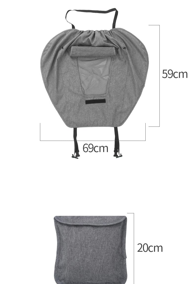 Universal Stroller Sun Shade Canopy Waterproof Baby Stroller Sun Protection Sunshade Parasol Sun Rain Shade Blackout Cover Awning (Black)