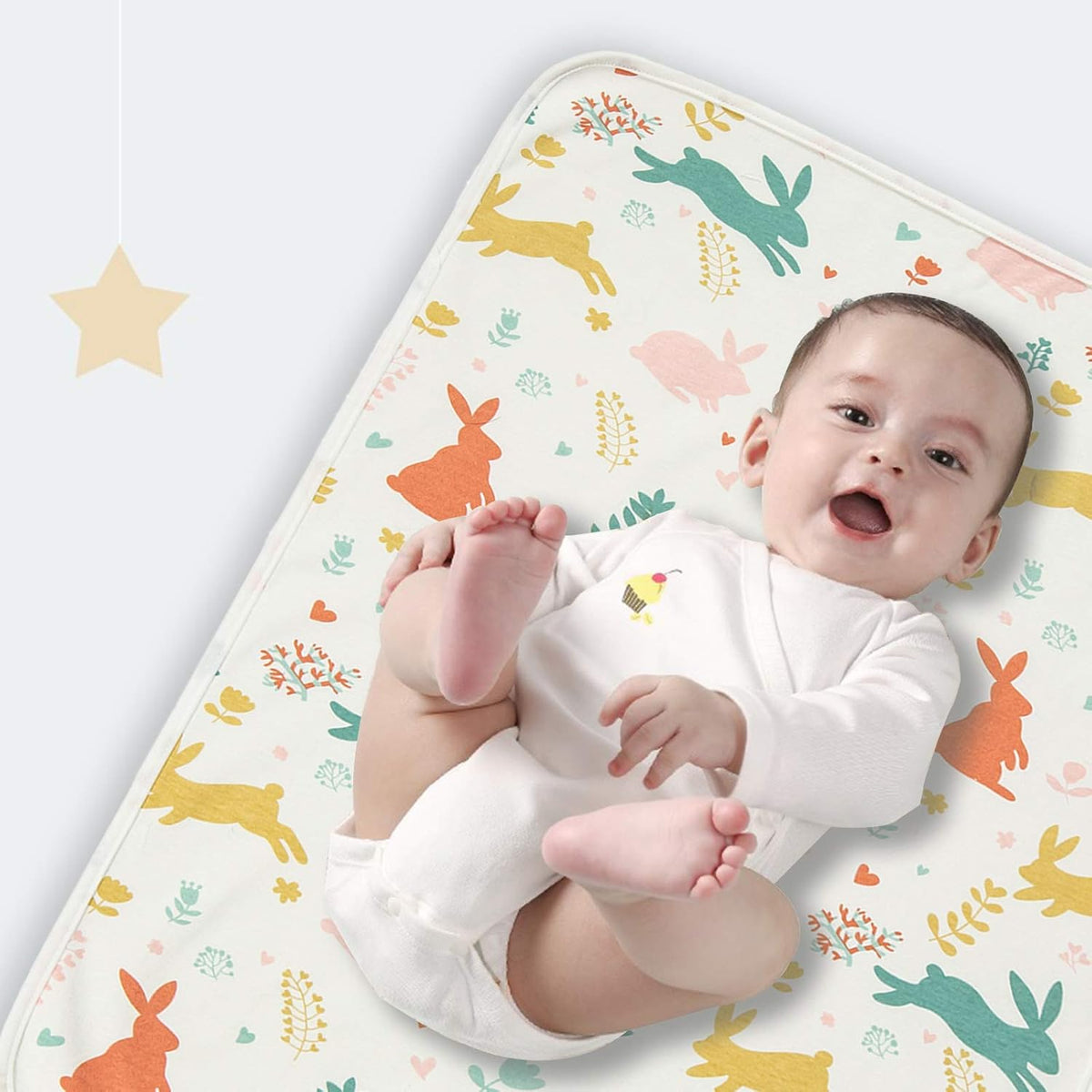Baby Portable Diaper Changing Pad,Waterproof Changing Mat(2 Pcs 20“x27”)