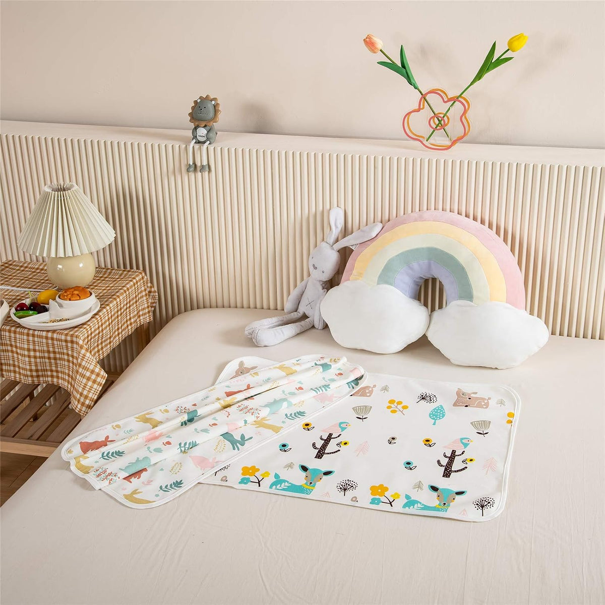 Baby Portable Diaper Changing Pad,Waterproof Changing Mat(2 Pcs 20“x27”)