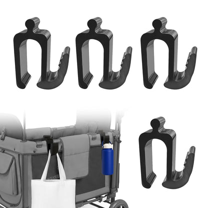 Wonderfold Wagon Accessories, Upgraded Multifunctional Side Hooks for Wonderfold Wagon W4 - Durable, Space-Saving Travel Organizer with Sturdy Design (2, Upgraded)