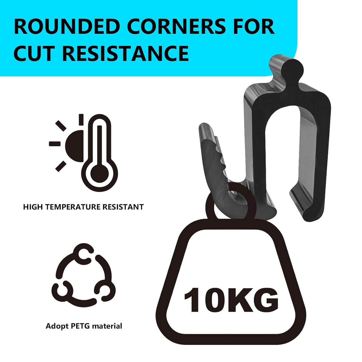 Wonderfold Wagon Accessories, Upgraded Multifunctional Side Hooks for Wonderfold Wagon W4 - Durable, Space-Saving Travel Organizer with Sturdy Design (2, Upgraded)