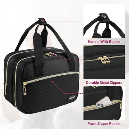 Breastmilk Cooler Travel Bag, Wearable Breast Pump Storage Bag Compatible with Momcozy/Eufy/Paruu/Elvie/Willow/Medela Breast Pump with Ice Pack and Waterproof Mat,Pink