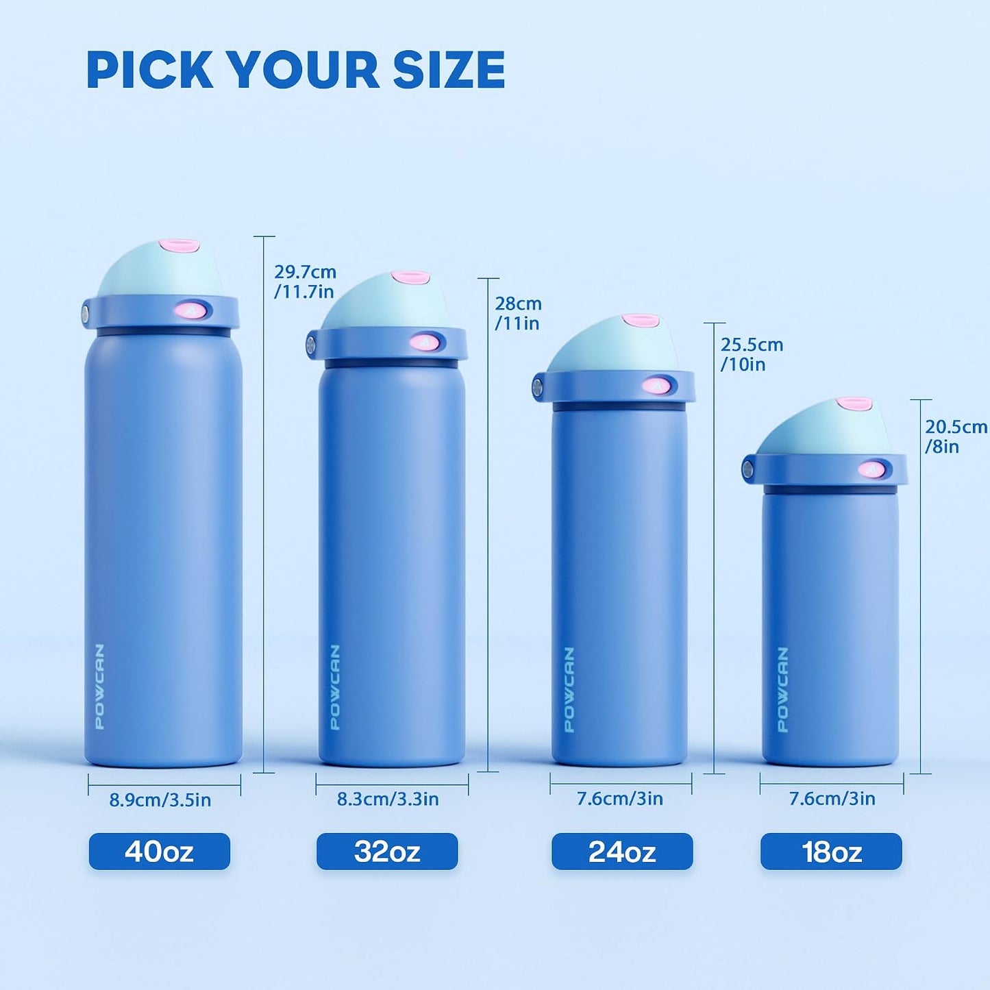 24 oz Travel Water Bottle: 2-in-1 Push-Button Spout & Quick-Flip Straw, Leakproof, Cold 24Hrs, Fits Car Cup Holder, Stainless Steel Cup for Sports, School, Commute, Camping (Mouse's Mischief) - Colors A