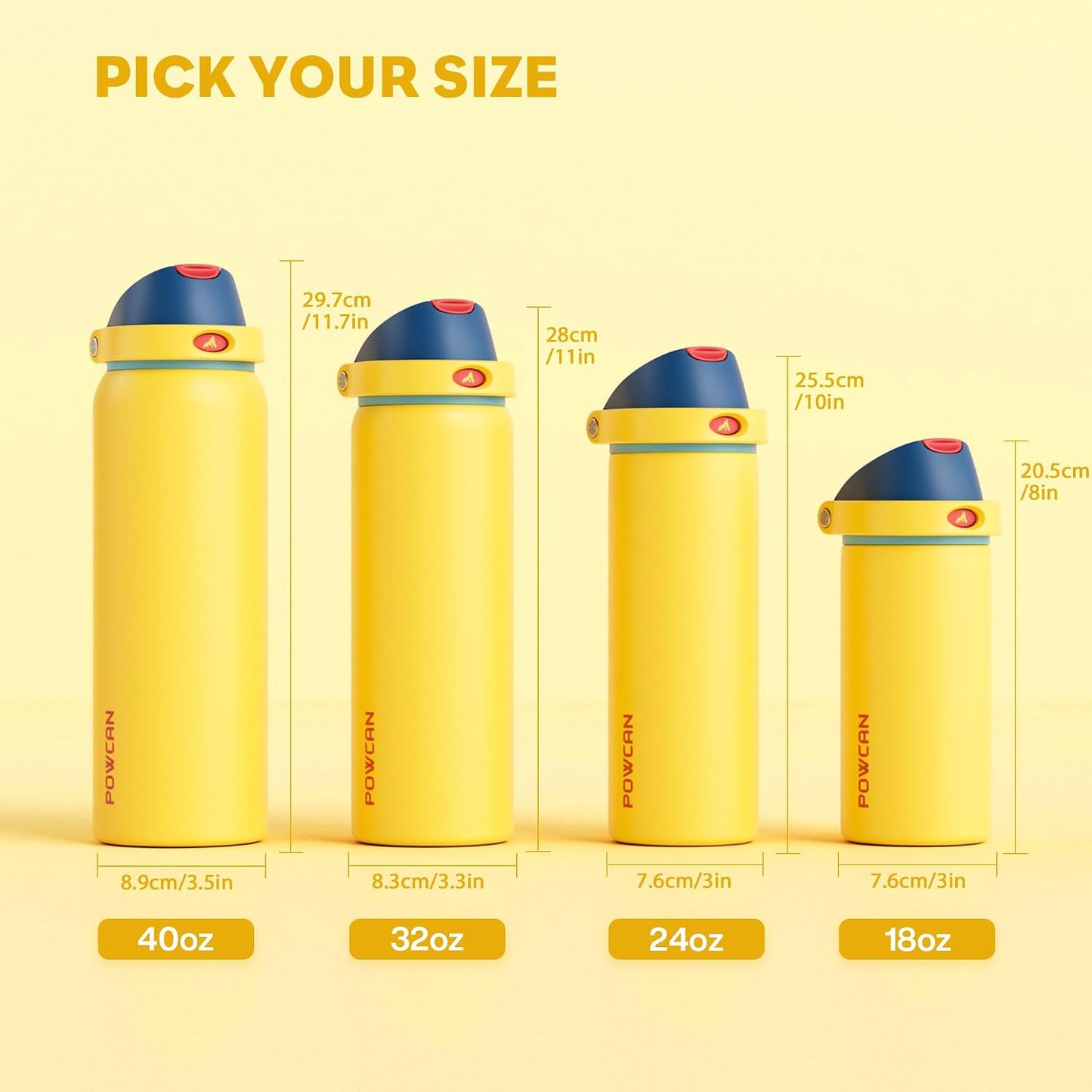 24 oz Travel Water Bottle: 2-in-1 Push-Button Spout & Quick-Flip Straw, Leakproof, Cold 24Hrs, Fits Car Cup Holder, Stainless Steel Cup for Sports, School, Commute, Camping (Mouse's Mischief) - Colors A