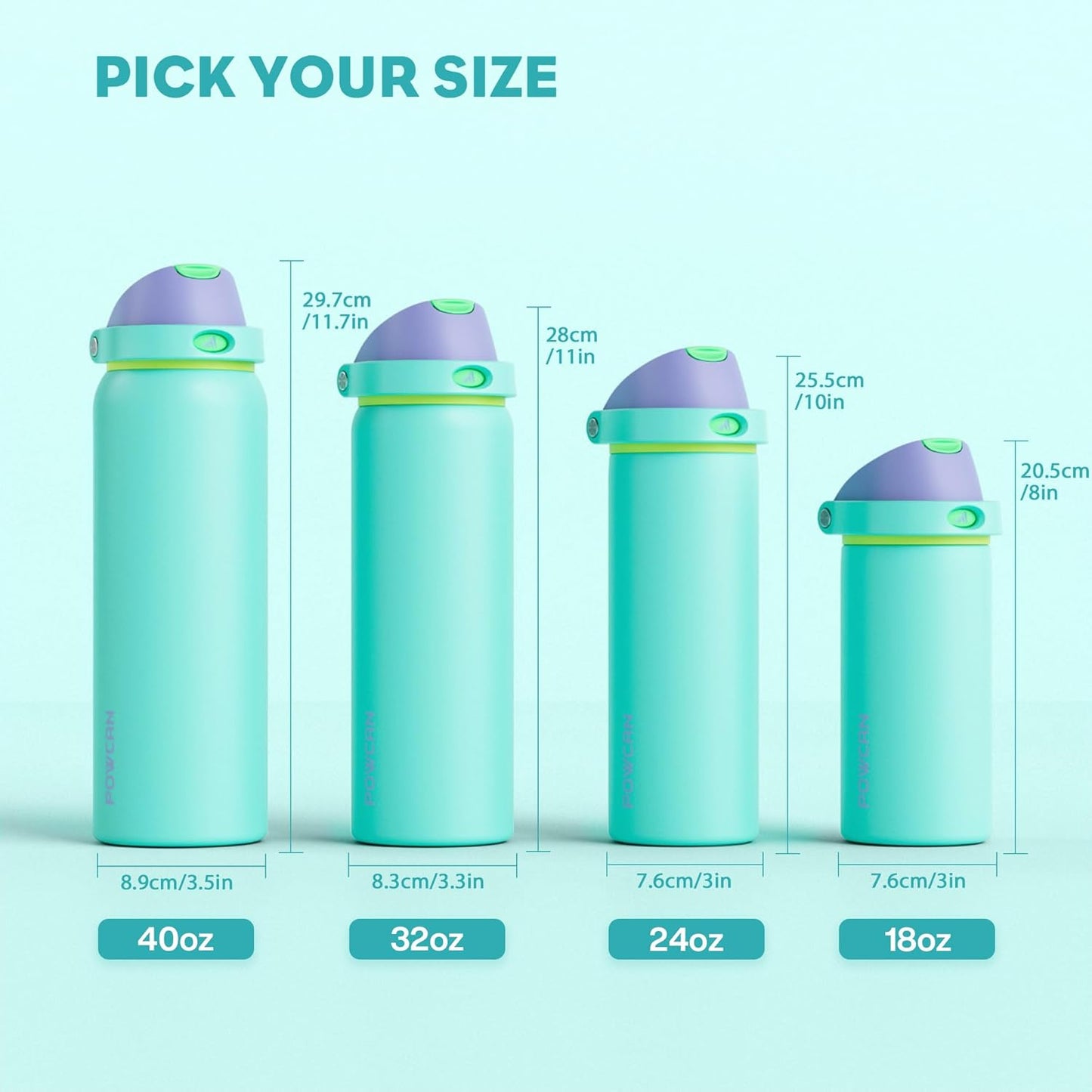 24 oz Travel Water Bottle: 2-in-1 Push-Button Spout & Quick-Flip Straw, Leakproof, Cold 24Hrs, Fits Car Cup Holder, Stainless Steel Cup for Sports, School, Commute, Camping (Mouse's Mischief) - Colors A