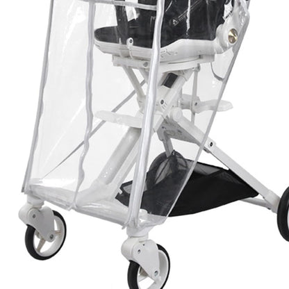 Stroller Rain Cover Universal Stroller Accessory Baby Travel Weather-Shield Windproof Waterproof Protect Universal Stroller Accessory Universal Rain Cover Ventilated Weather Shield- for Most