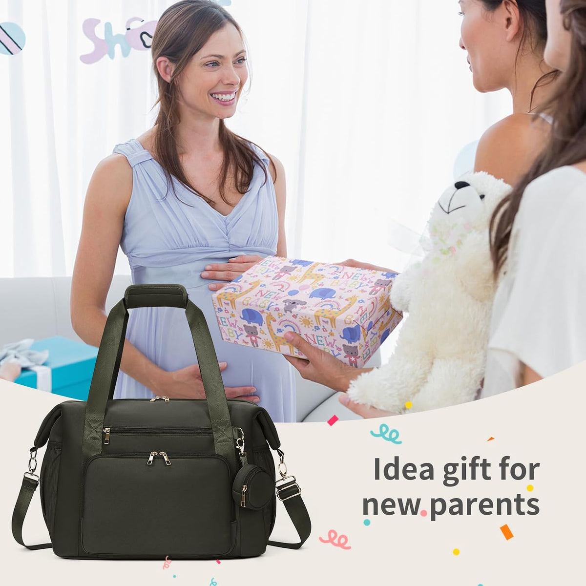 Neoprene Diaper Bag Tote Large Maternity Hospital Bag Waterproof Travel Baby Tote briefcases for documents
