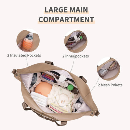 Neoprene Diaper Bag Tote Large Maternity Hospital Bag Waterproof Travel Baby Tote briefcases for documents