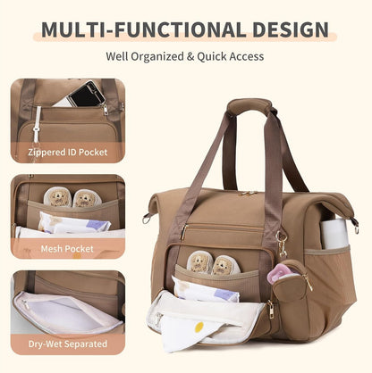 Neoprene Diaper Bag Tote Large Maternity Hospital Bag Waterproof Travel Baby Tote briefcases for documents