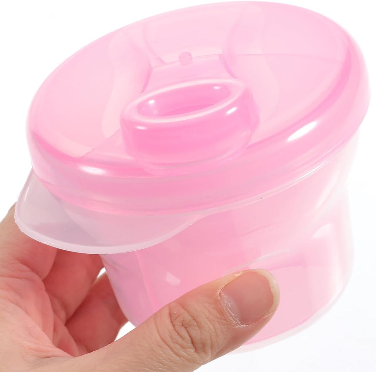 Rotating Milk Powder Box Baby Formula Dispenser Portable Storage Container Food Divider for Travel and Outdoor Use 3.74X3.34X3.34 Inch