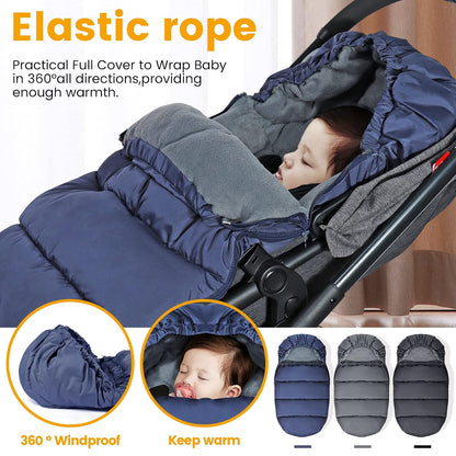 Orzbow Universal Stroller Footmuff, Winter Baby Bunting Bag, Weather-Proof