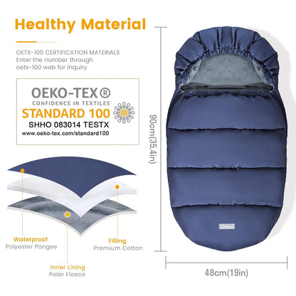 Orzbow Universal Stroller Footmuff, Winter Baby Bunting Bag, Weather-Proof