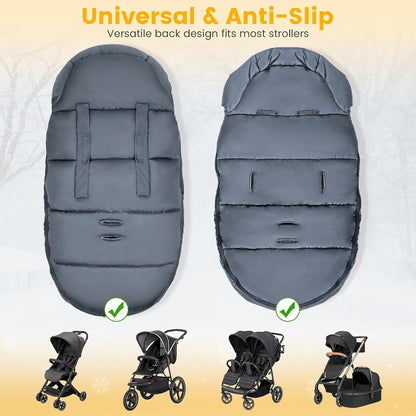Orzbow Universal Stroller Footmuff, Winter Baby Bunting Bag, Weather-Proof
