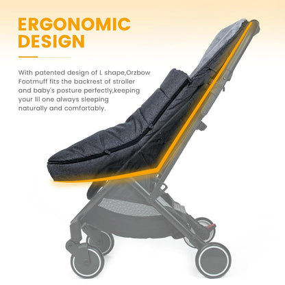 Orzbow Universal Stroller Footmuff, Winter Baby Bunting Bag, Weather-Proof