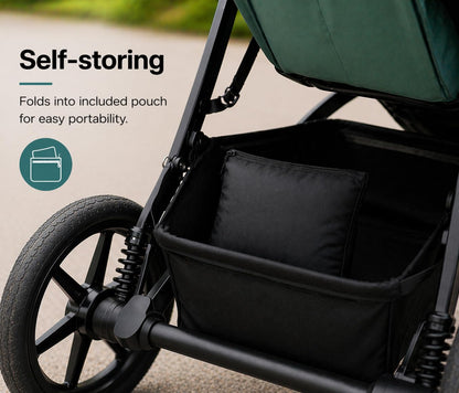 Rain Cover Fits for Thule Urban Glide 3 Single Stroller, Water-Resistant Windproof Weather Shield with Zipper Window, Breathable Vent Holes, Reflective Strips and Storage Bag, All-Season Protector