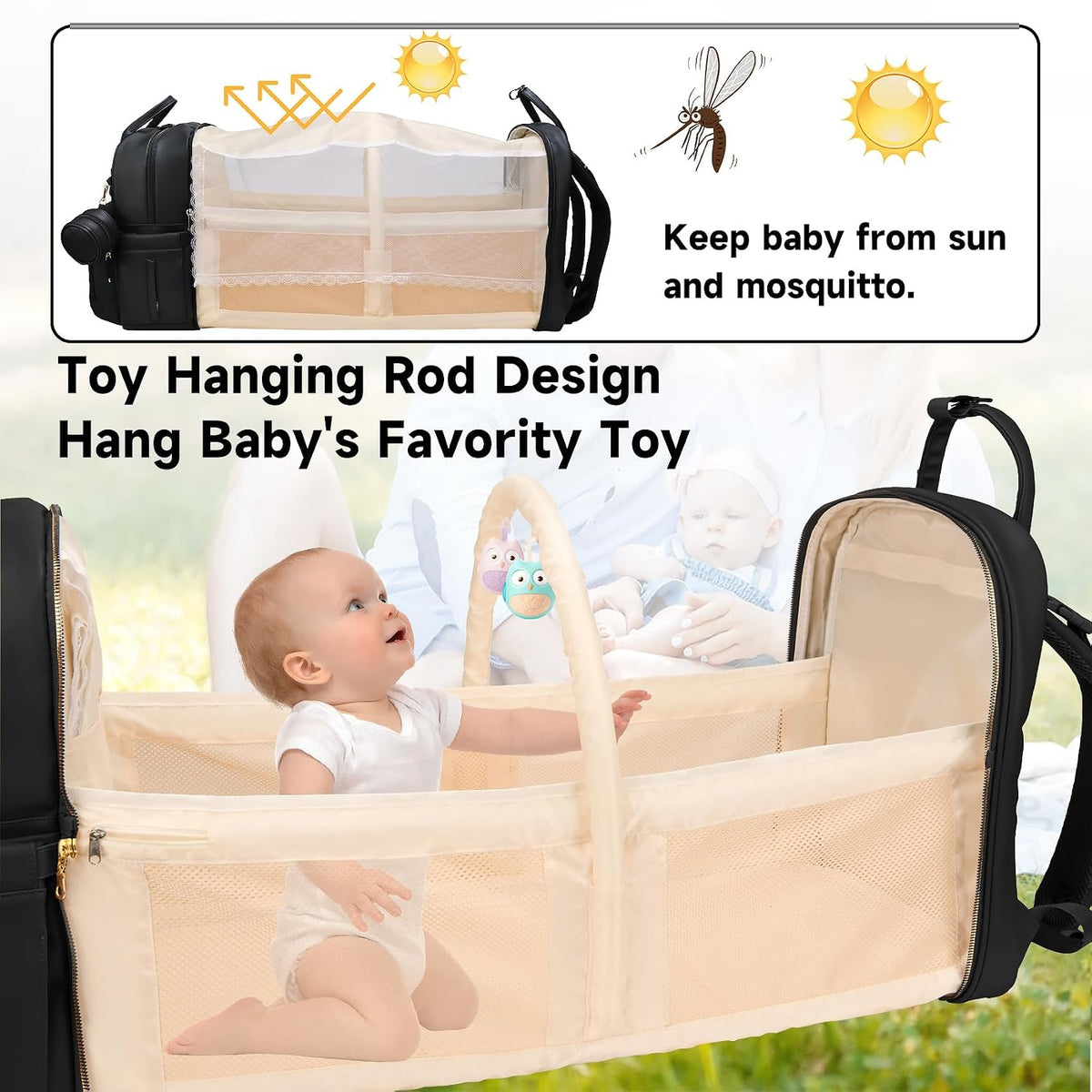 Baby with Changing Station,Baby Essentials(Grey)