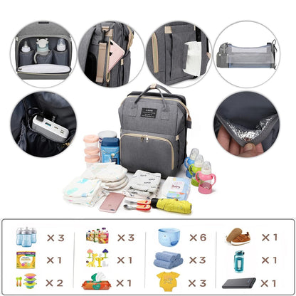 Baby with Changing Station,Baby Essentials(Grey)