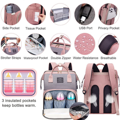 Baby with Changing Station,Baby Essentials(Grey)