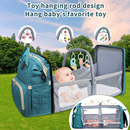 Baby with Changing Station,Baby Essentials(Grey)