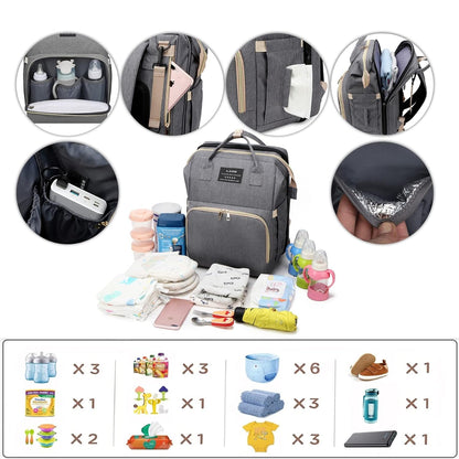 Baby with Changing Station,Baby Essentials(Grey)