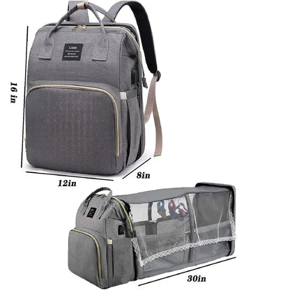 Baby with Changing Station,Baby Essentials(Grey)