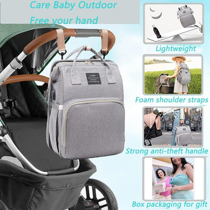 Baby with Changing Station,Baby Essentials(Grey)