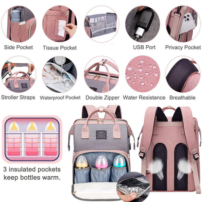 Baby with Changing Station,Baby Essentials(Grey)