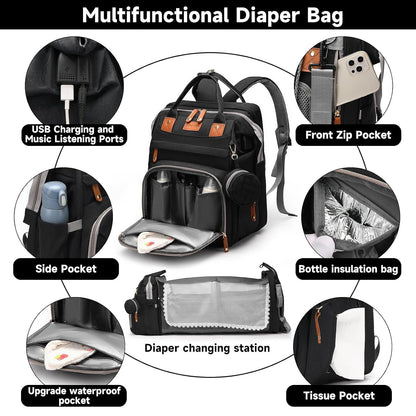 Baby with Changing Station,Baby Essentials(Grey)