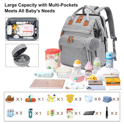 Baby with Changing Station,Baby Essentials(Grey)