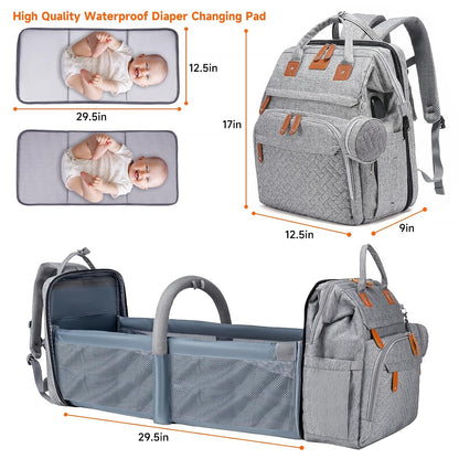 Baby with Changing Station,Baby Essentials(Grey)
