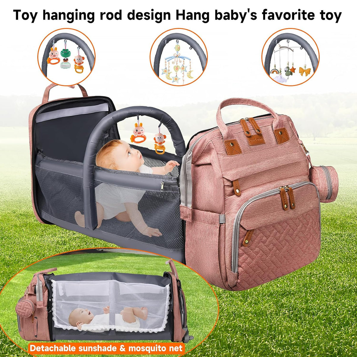 Baby with Changing Station,Baby Essentials(Grey)
