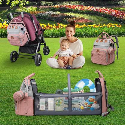 Baby with Changing Station,Baby Essentials(Grey)