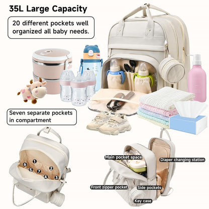 Baby with Changing Station,Baby Essentials(Grey)