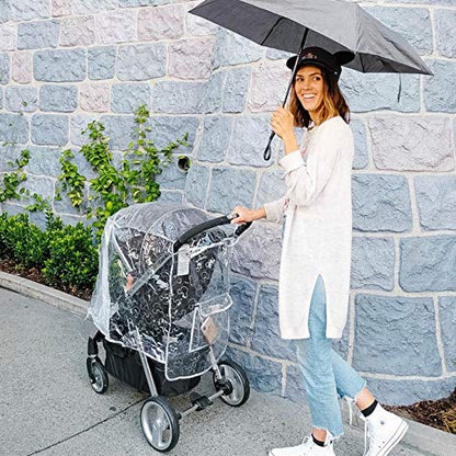 J.L. Childress Universal Single Stroller Rain Cover & Weather Shield, Grey