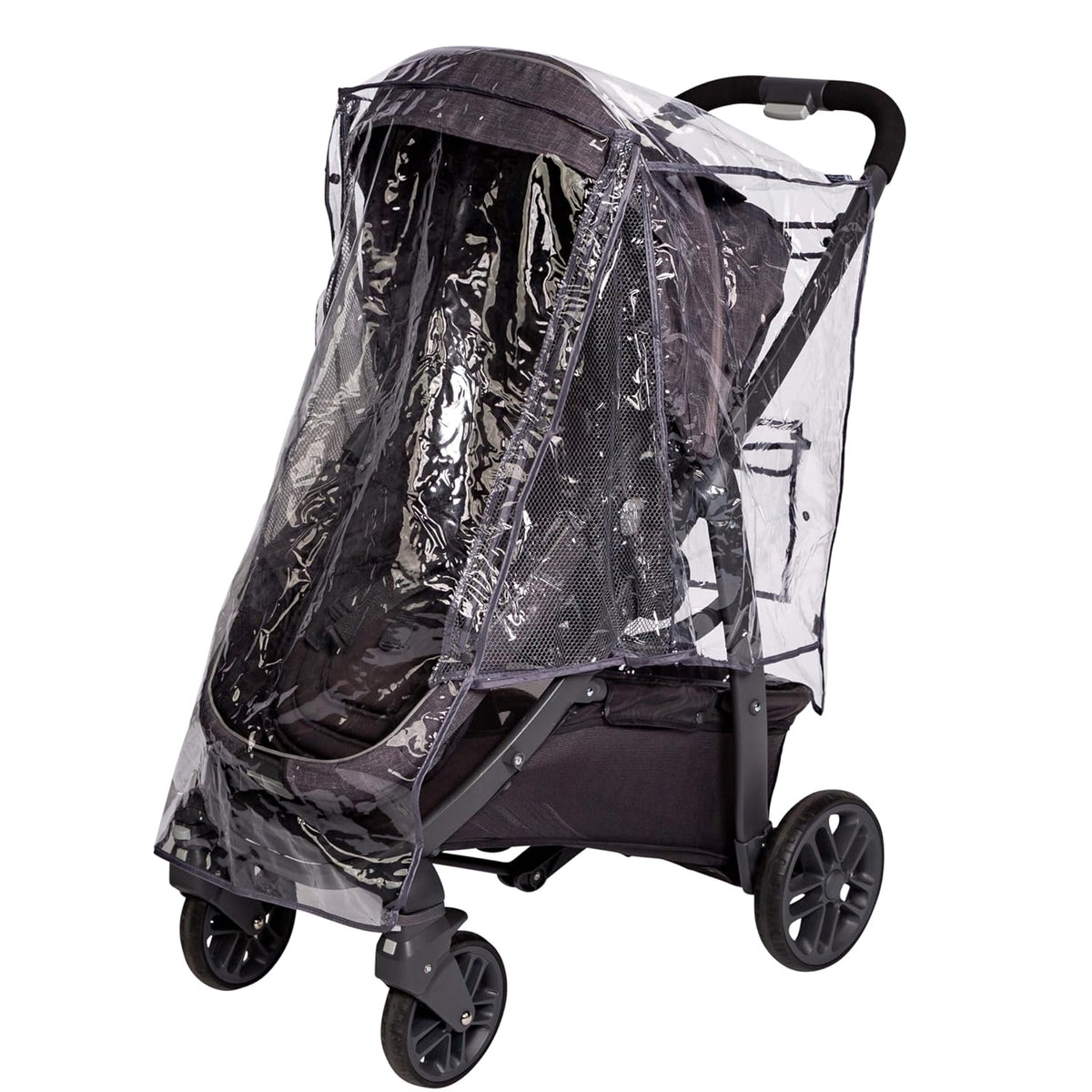 J.L. Childress Universal Single Stroller Rain Cover & Weather Shield, Grey