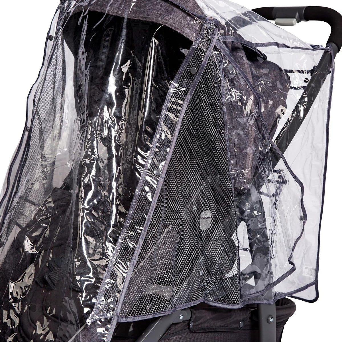 J.L. Childress Universal Single Stroller Rain Cover & Weather Shield, Grey