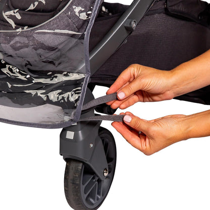 J.L. Childress Universal Single Stroller Rain Cover & Weather Shield, Grey