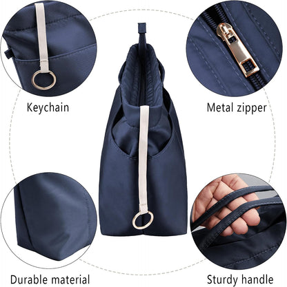 Purse Insert Organizers for Tote Handbag Bag in Bag with Zipper Liner Bag Organizer for Women 14 pockets