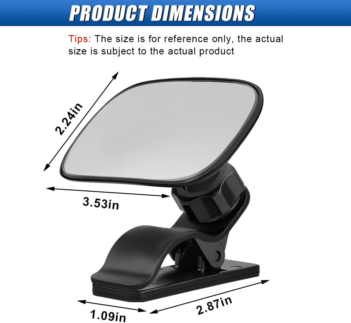 Car Mirror for Baby, 360° Adjustable Wide Angle Mirrors