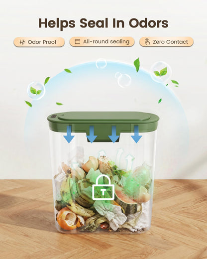 5 Gallon Automatic Bathroom Trash Can with Lid, White, Touchless