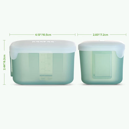 Silicone Baby Food Containers with Lids, 3 oz, Pea Green