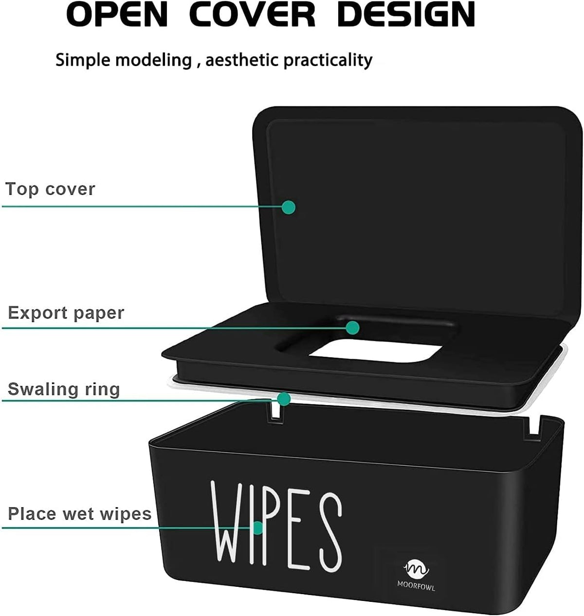 Baby Wipe Dispenser for Bathroom,8.2L x 4.9W x 3.9H inches