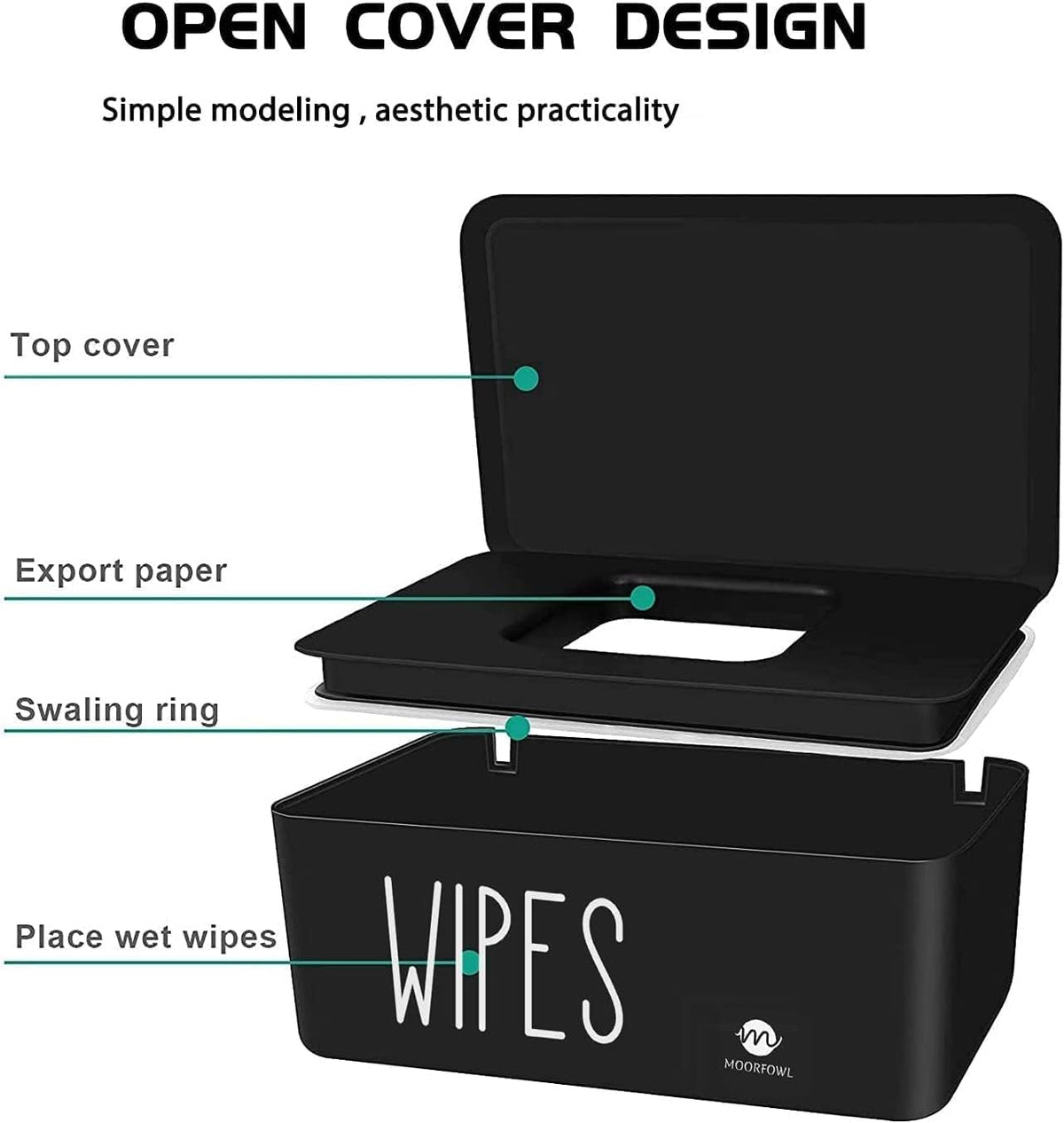 Baby Wipe Dispenser for Bathroom,8.2L x 4.9W x 3.9H inches